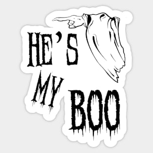 He’s My Boo Sticker